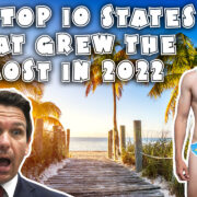 Top 10 states that grew the most in 2022